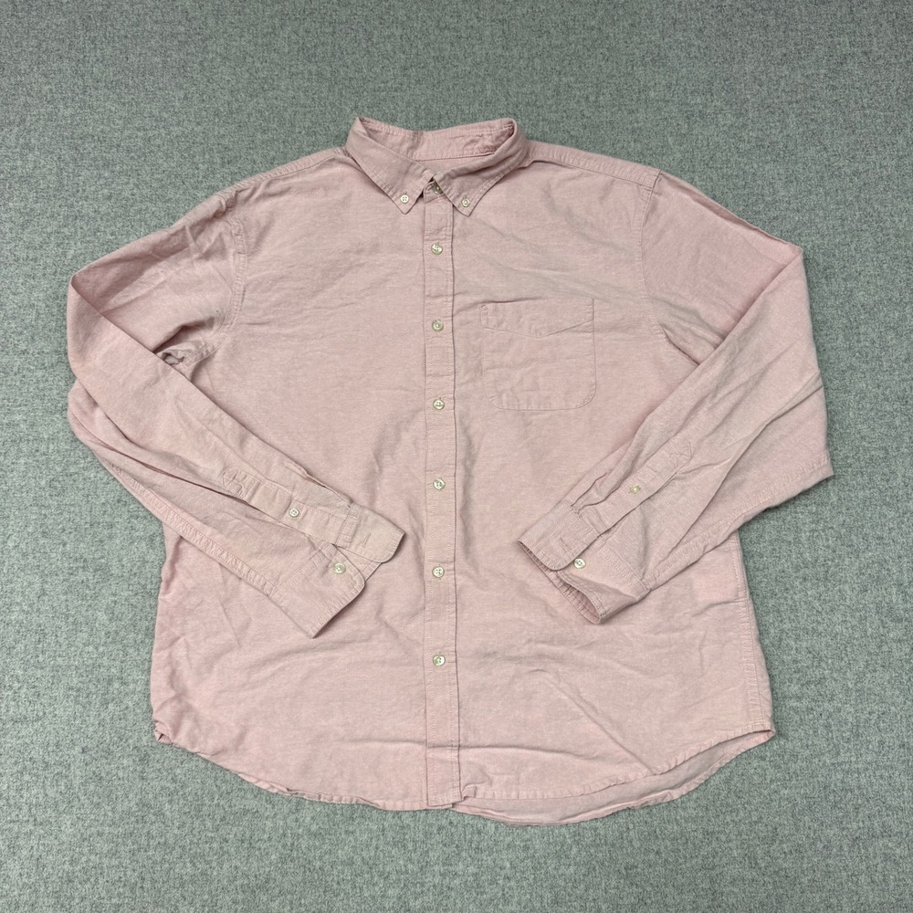 Old Navy | Everyday Shirt | XL | Pink | Cotton Button Down Long Sleeve Regular F